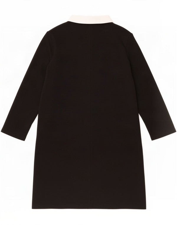 Abito a trapezio con maniche a 3/4 Zara Trafaluc da donna UK 10 Small Nero Colourblock