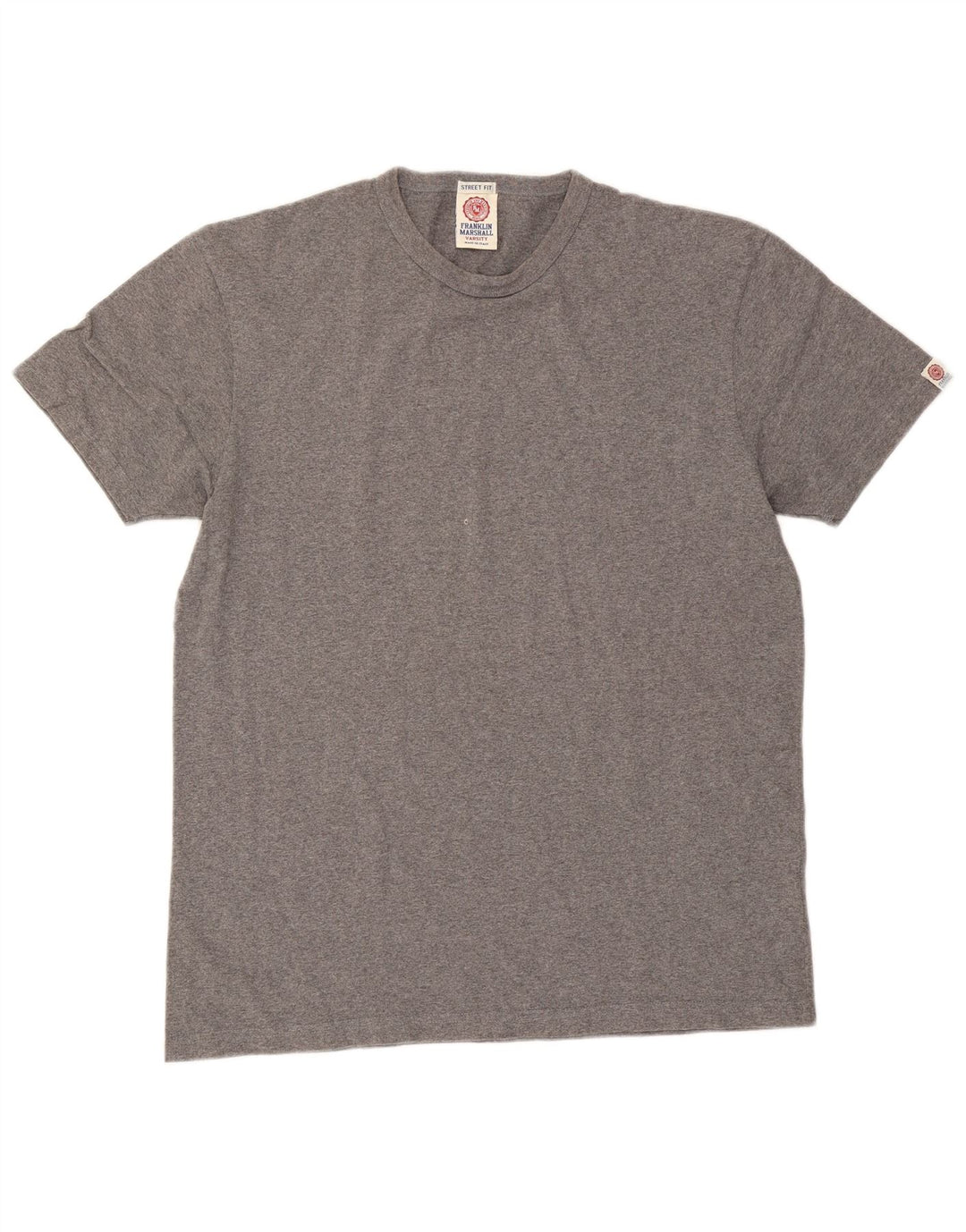 T-shirt da uomo Franklin & Marshall Top in cotone grigio medio