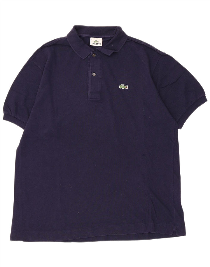 Polo da uomo Lacoste taglia 5 grande in cotone blu navy