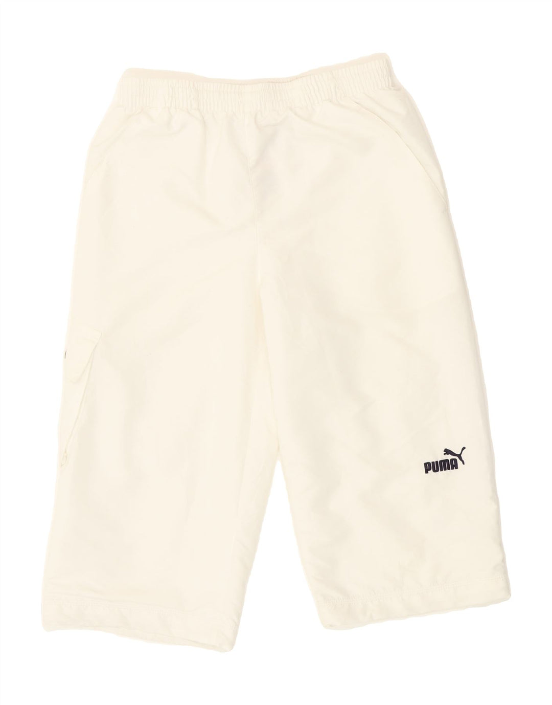 PUMA Boys Capri Cargo Tracksuit Trousers 11-12 Years  White Polyester Vintage Puma and Second-Hand Puma from Messina Hembry 