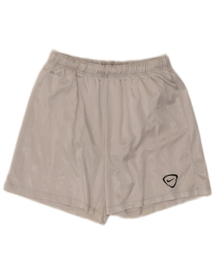 Pantaloncini sportivi Nike Dri Fit da uomo in poliestere a righe bianche medie