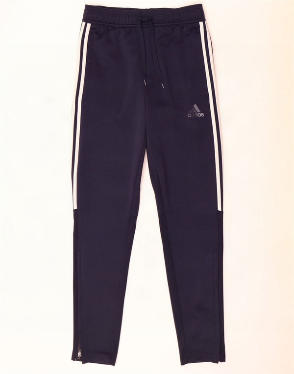 Pantaloni da tuta Adidas Aeroready da uomo piccoli in poliestere blu navy