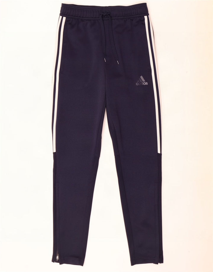 Pantaloni da tuta Adidas Aeroready da uomo piccoli in poliestere blu navy