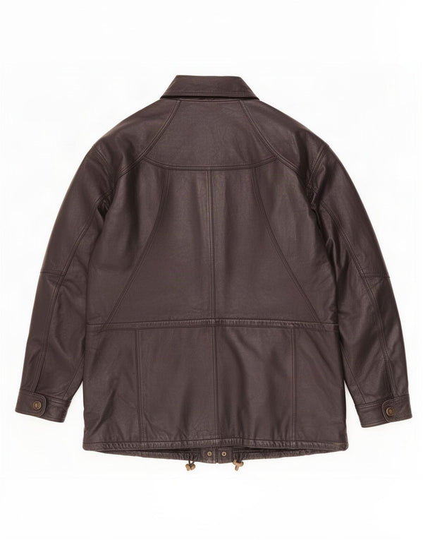 Giacca in pelle da uomo CLASSIC UK 40 grande nera