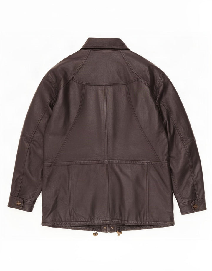 Giacca in pelle da uomo CLASSIC UK 40 grande nera
