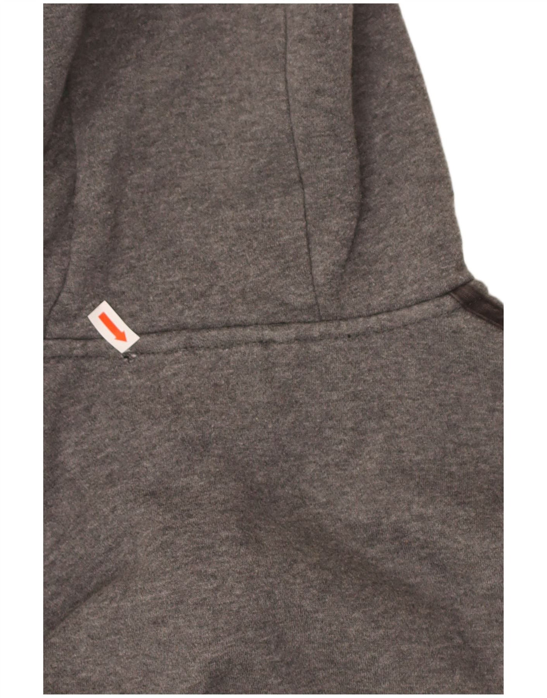 ADIDAS Mens Zip Hoodie Sweater Large Grey Cotton