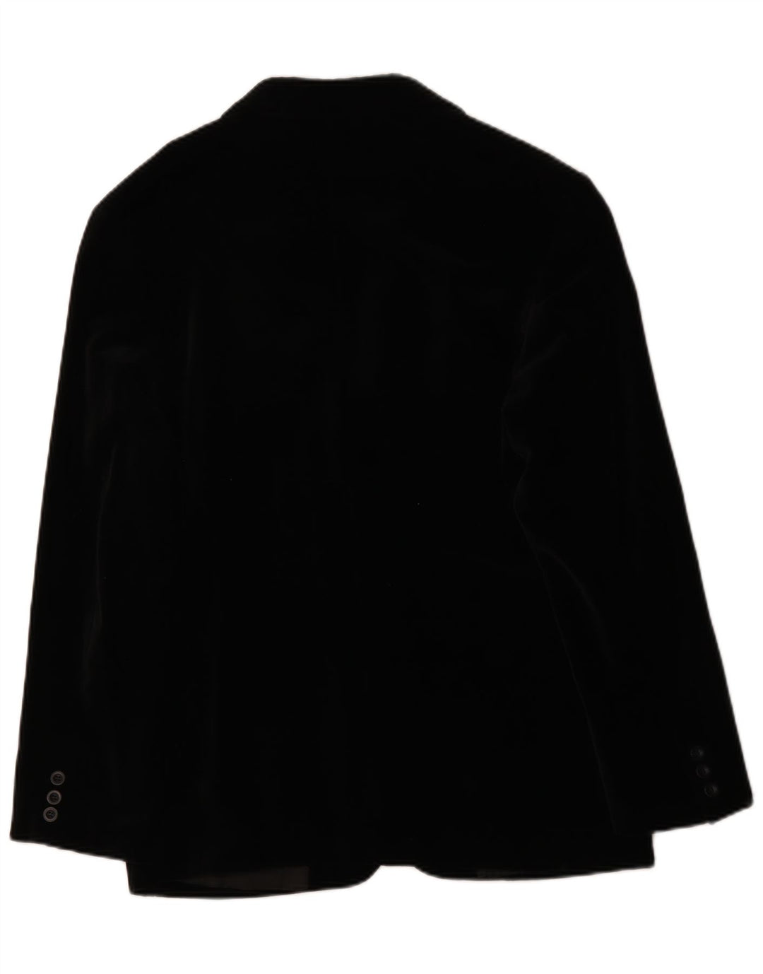 Giacca blazer in velluto da uomo a 3 bottoni Impuls UK 40 grande cotone nero