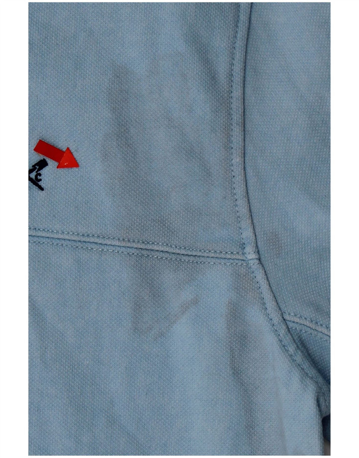 Crew Clothing Felpa con collo con zip da uomo Maglione in cotone blu medio