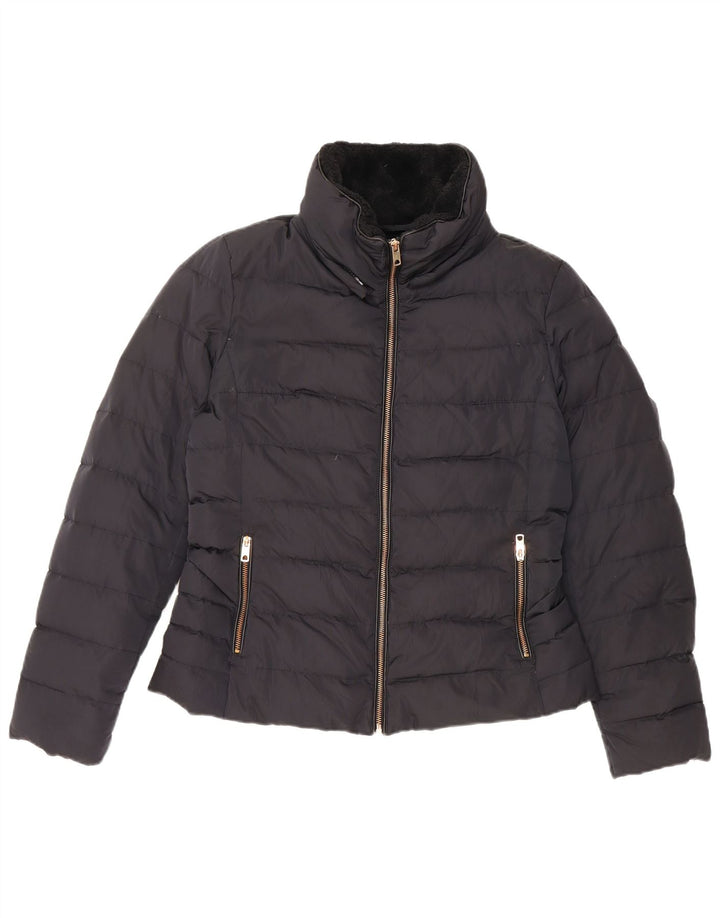 Giacca imbottita da donna Zara UK 14 grande blu navy