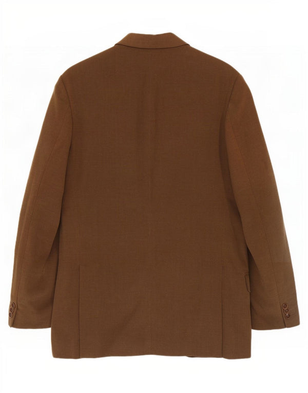 Giacca blazer da uomo a 3 bottoni Massimo Dutti EU 46 piccola in cotone marrone