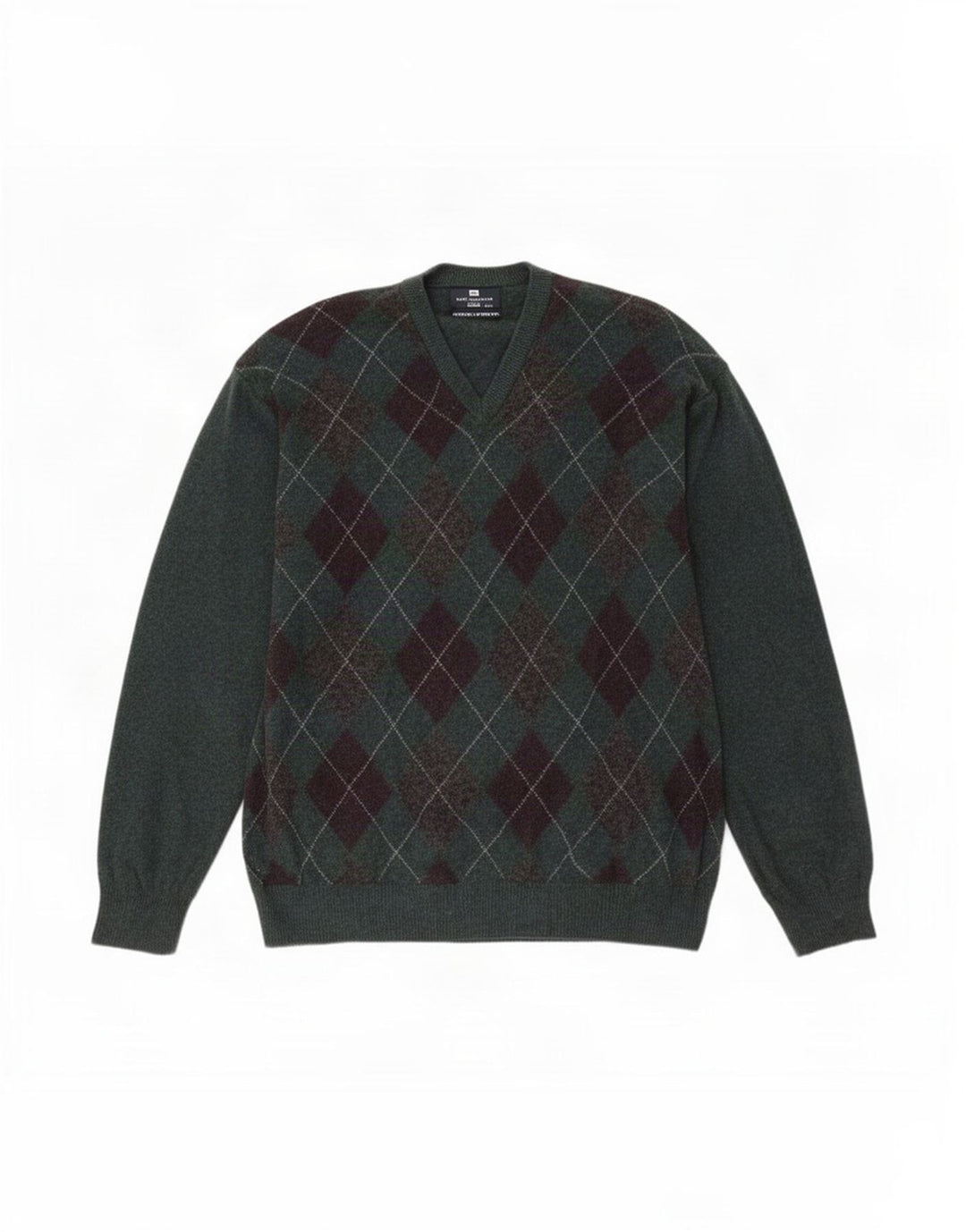 Maglione da uomo con scollo a V blu Harbour Marks & Spencer 2XL Verde