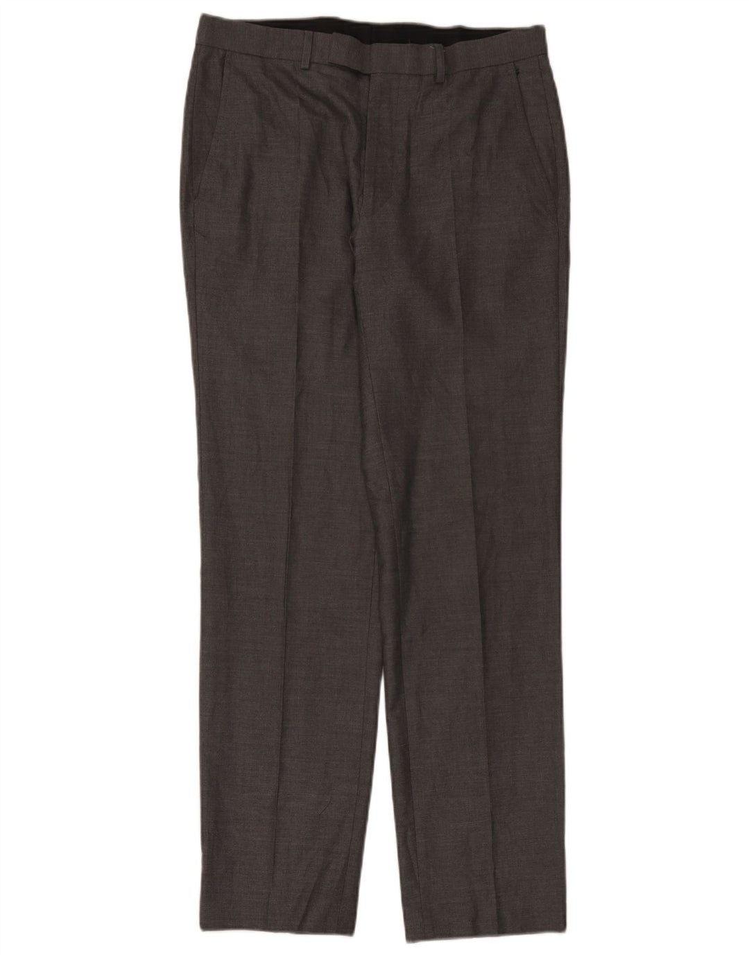 Pantaloni da abito dritti su misura da uomo Marks & Spencer W32 L33 grigi