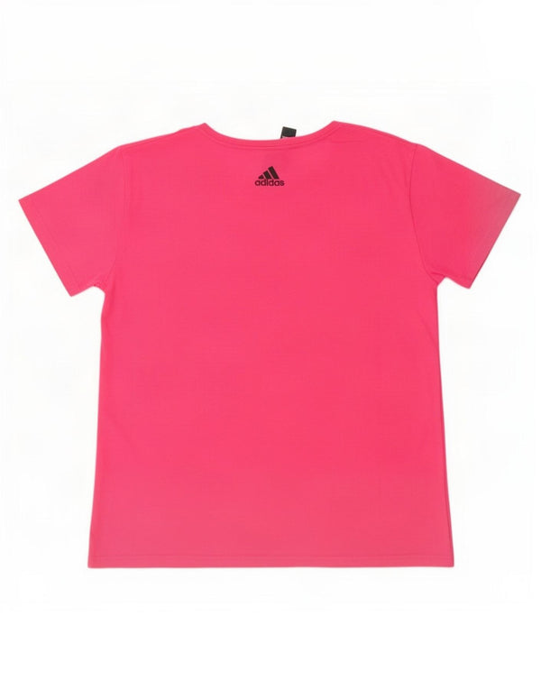 T-shirt grafica da donna Adidas Top UK 20/22 XL cotone rosa