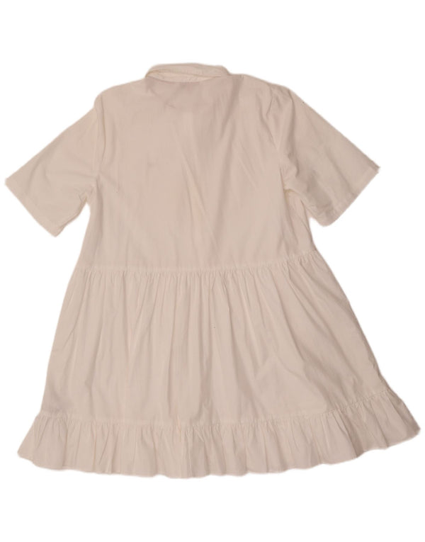 Abito a trapezio da donna Tommy Hilfiger UK 14 grande cotone bianco