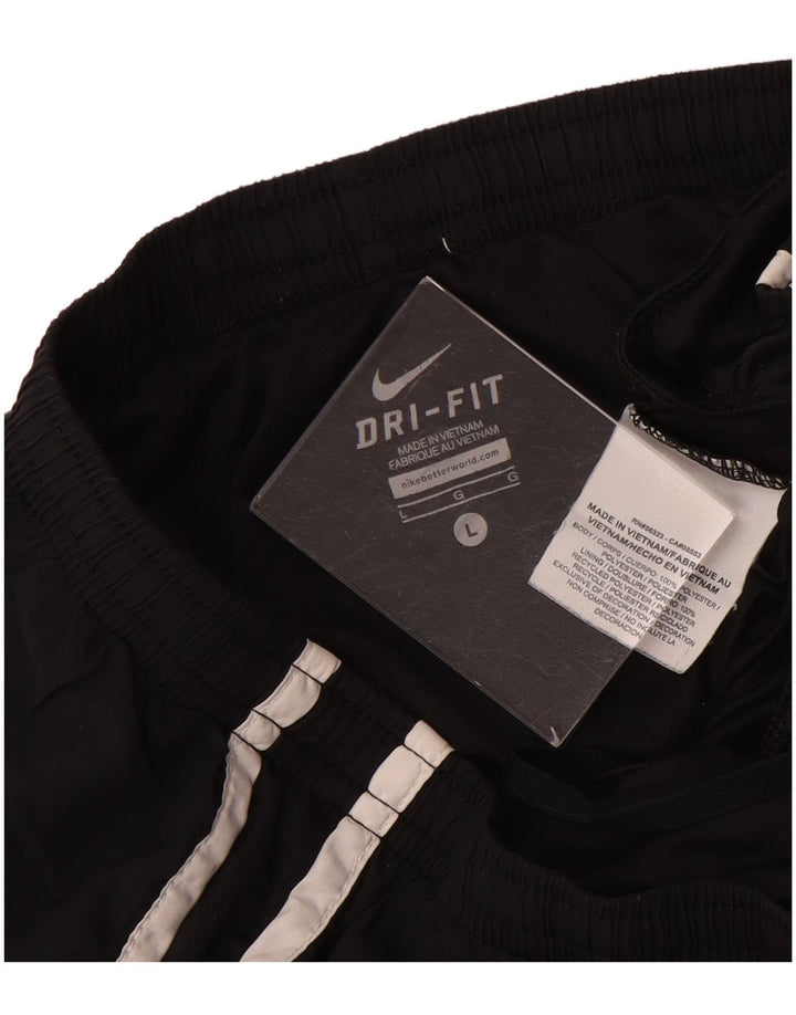 Pantaloncini sportivi Nike Dri Fit da donna UK 16 Large Nero Poliestere