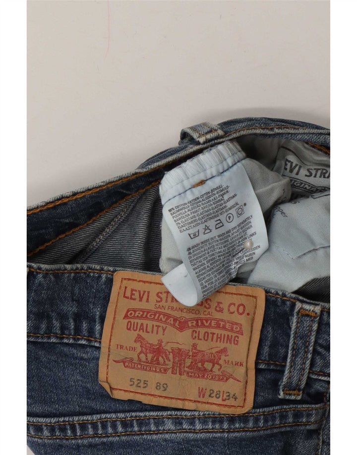 Jeans Levi's 525 svasati da donna W28 L34 cotone blu