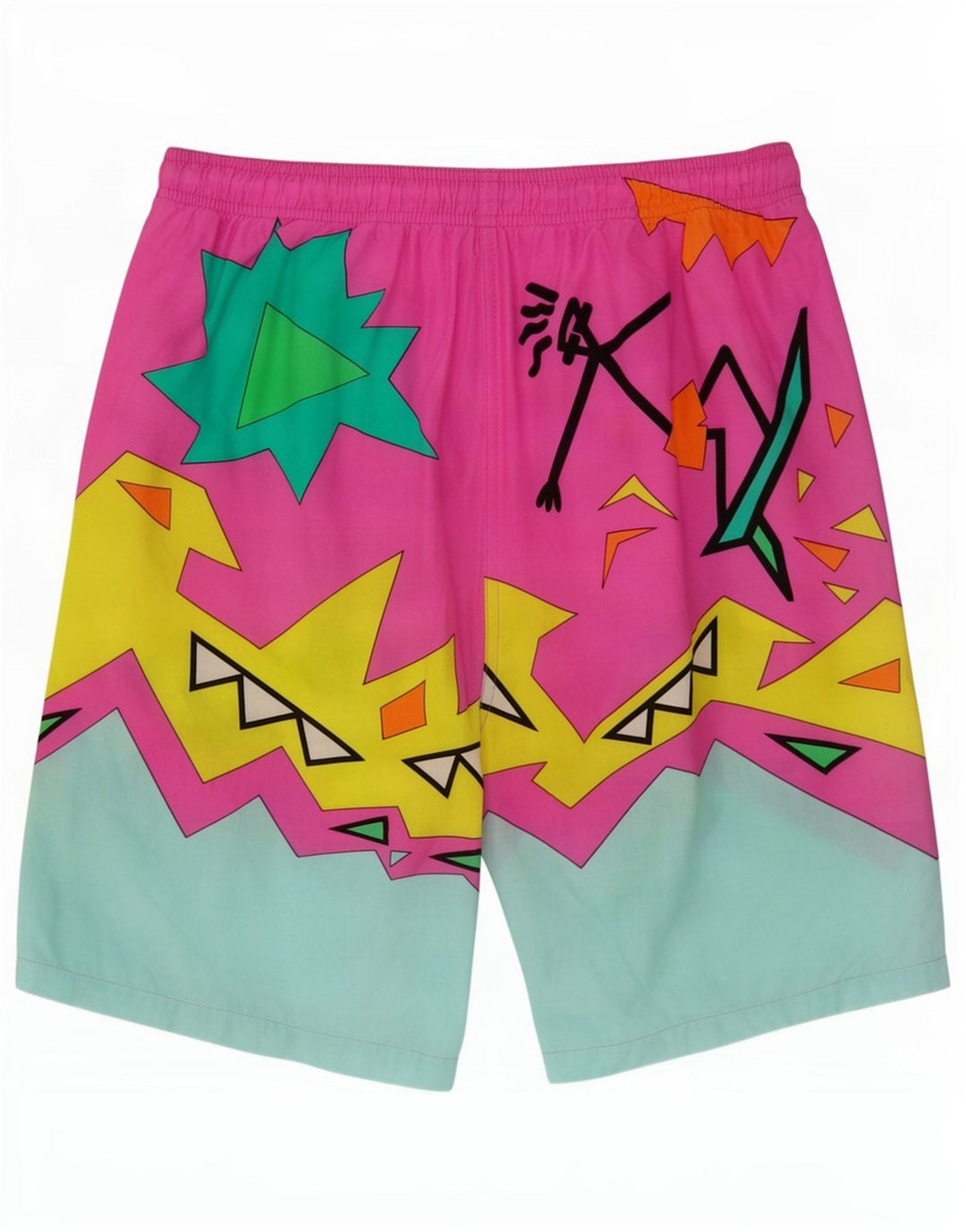 Fila Pantaloncini da bagno da uomo grandi multicolore geometrico