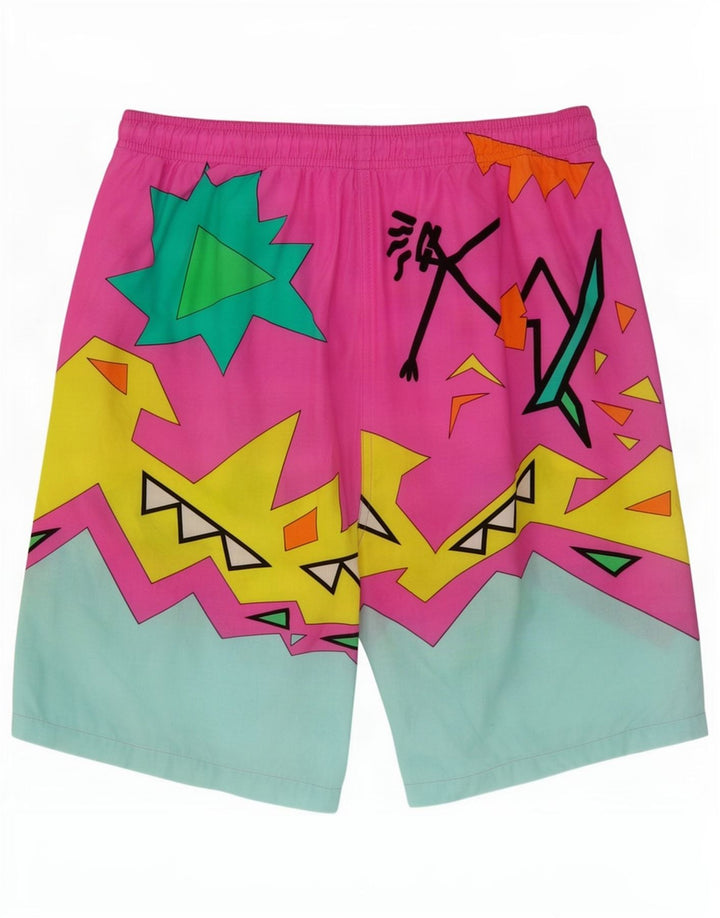 Fila Pantaloncini da bagno da uomo grandi multicolore geometrico
