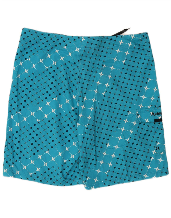 Pantaloncini da bagno da uomo Hurley XL Poliestere geometrico blu