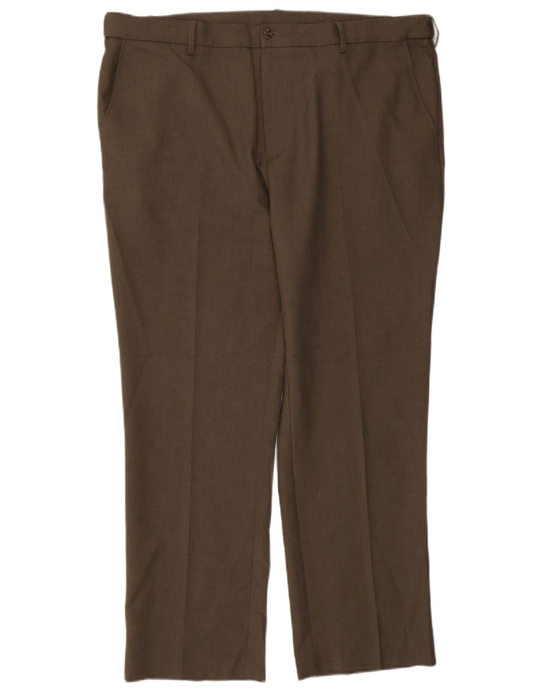 Pantaloni chino dritti da uomo Farah W44 L31 poliestere kaki