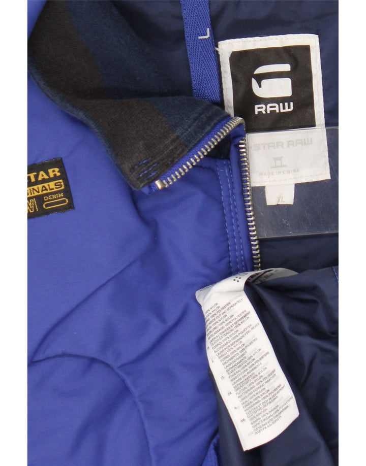 Giacca a vento da uomo G-Star UK 42 XL Nylon blu