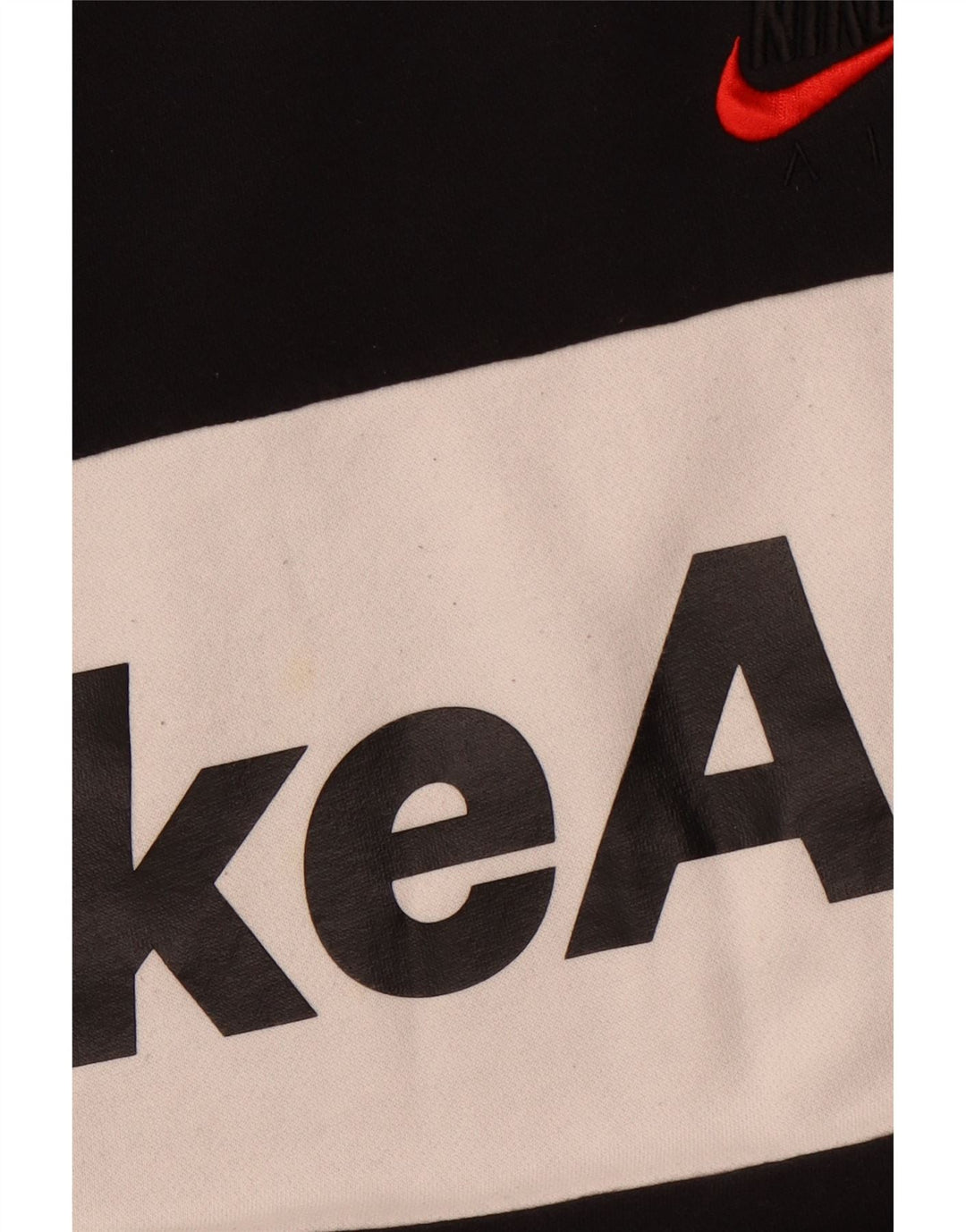 NIKE Felpa con grafica da uomo Maglione medio nero in cotone color block