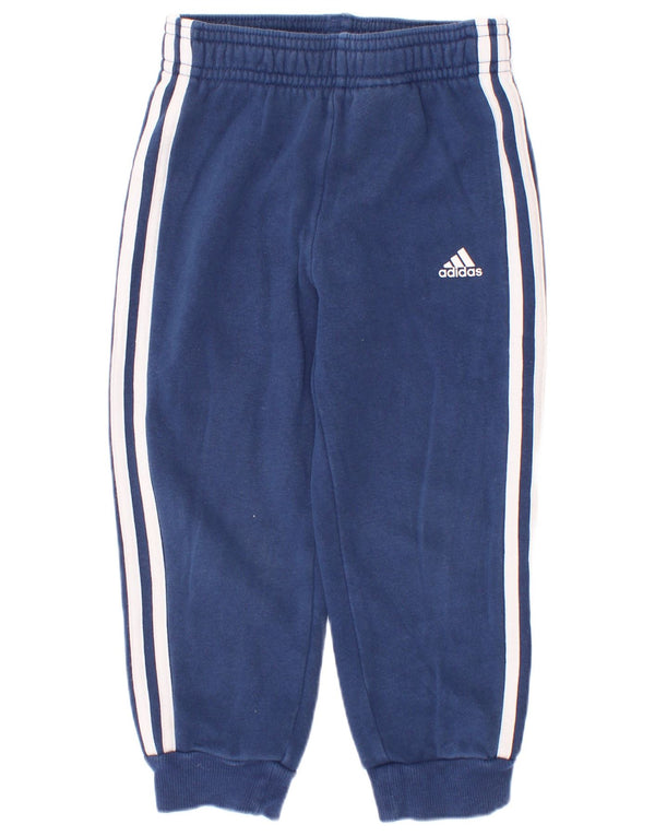 Pantaloni da tuta da jogging per bambina Adidas 18-24 mesi in cotone blu navy