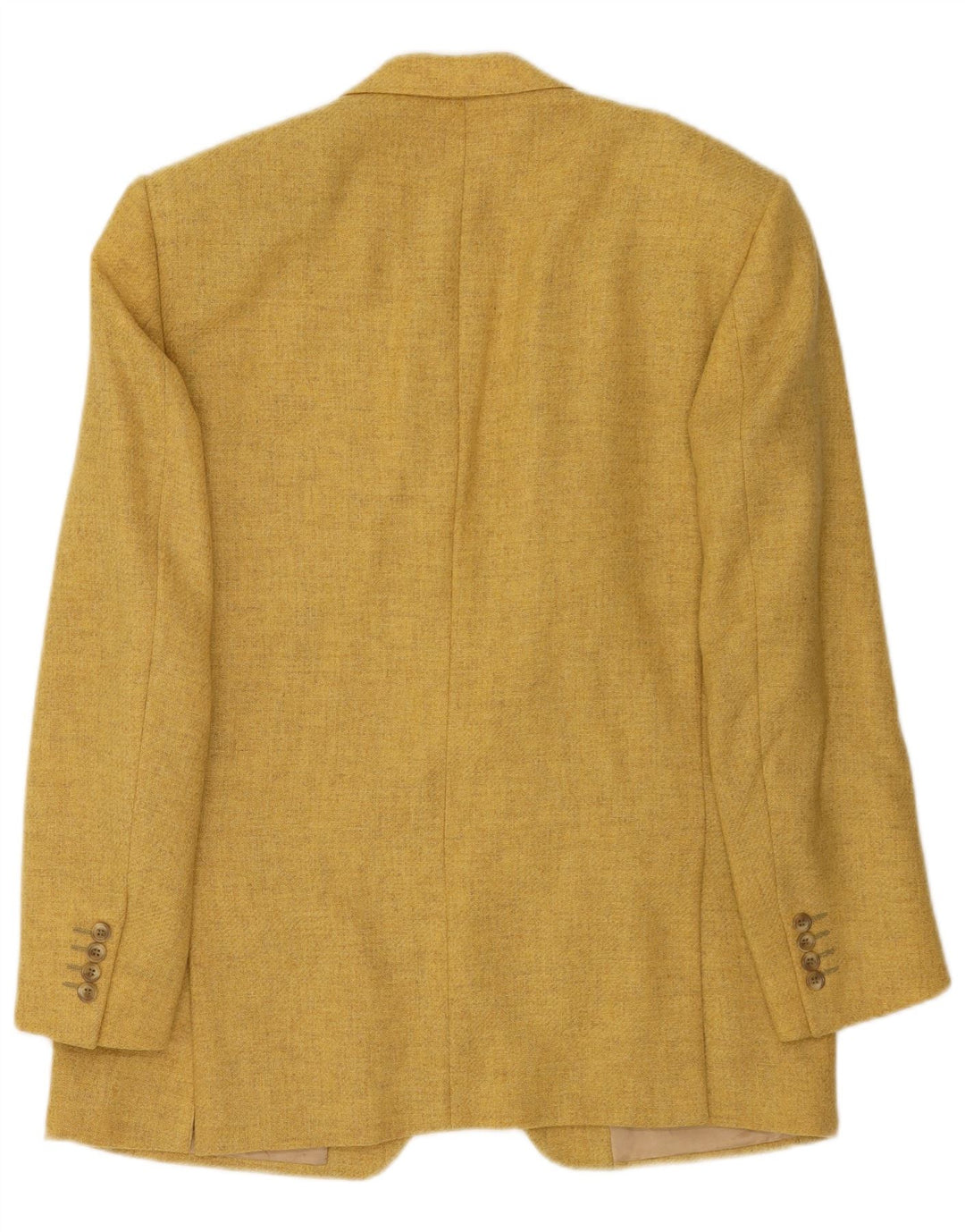 Giacca blazer vintage da uomo a 2 bottoni IT 52 XL in lana gialla