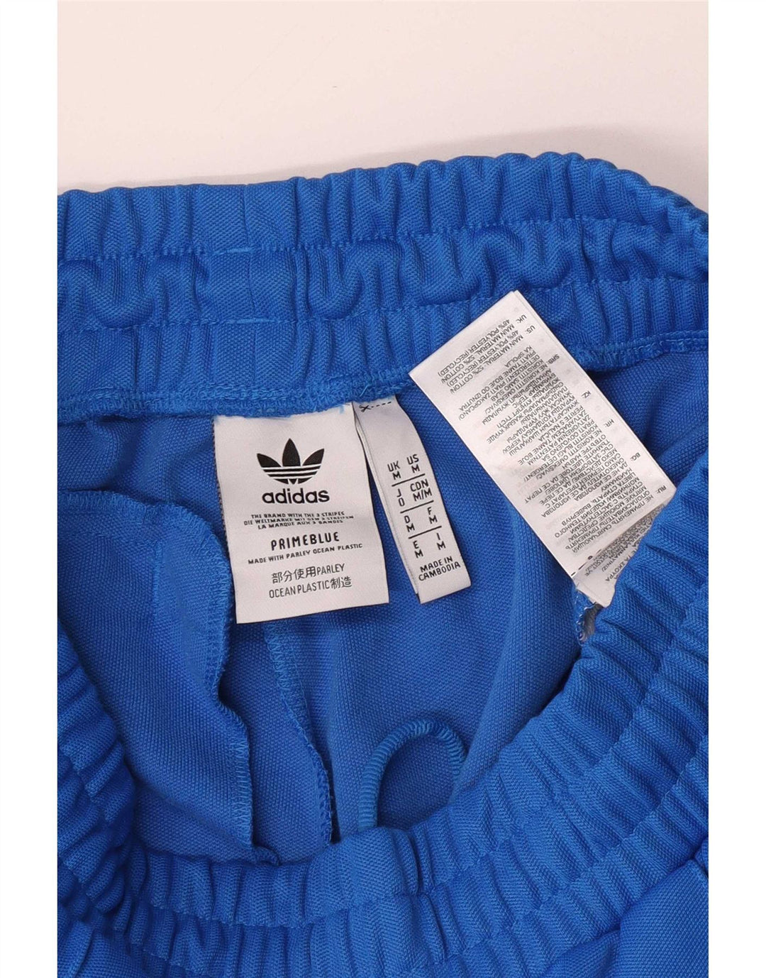 Pantaloni da tuta da uomo Adidas in cotone blu medio
