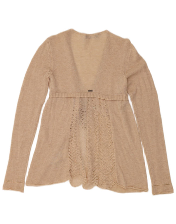 LIU JO Maglione cardigan con cravatta da donna IT 42 Poliammide beige medio