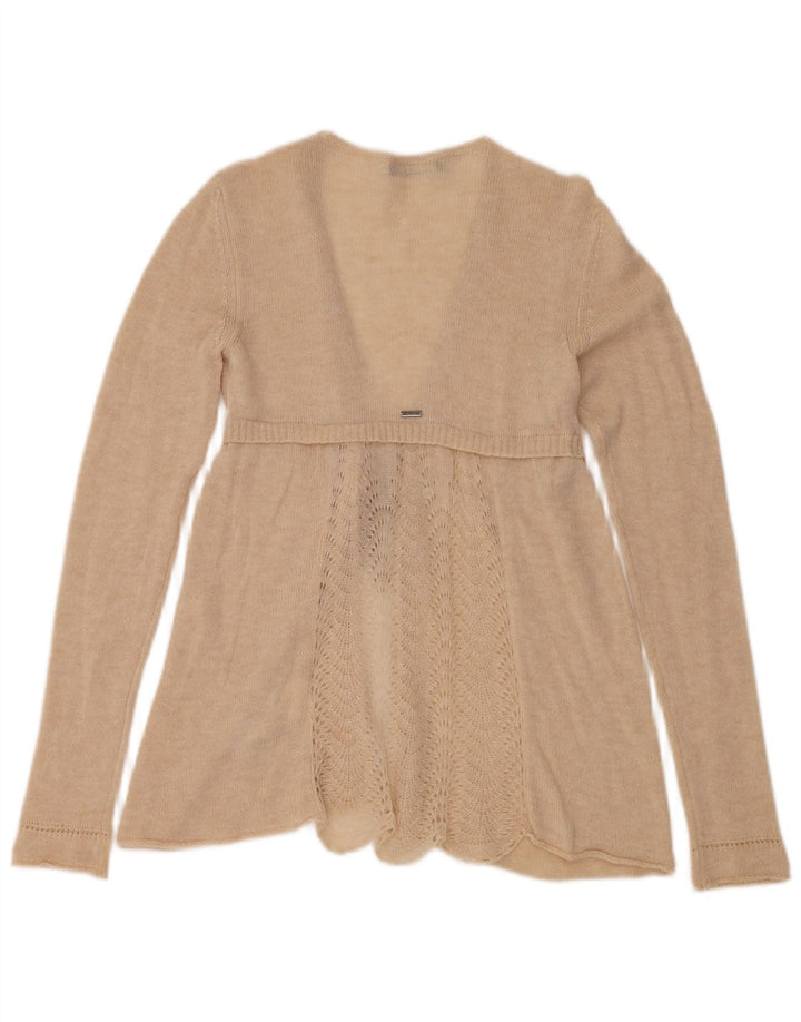 LIU JO Maglione cardigan con cravatta da donna IT 42 Poliammide beige medio