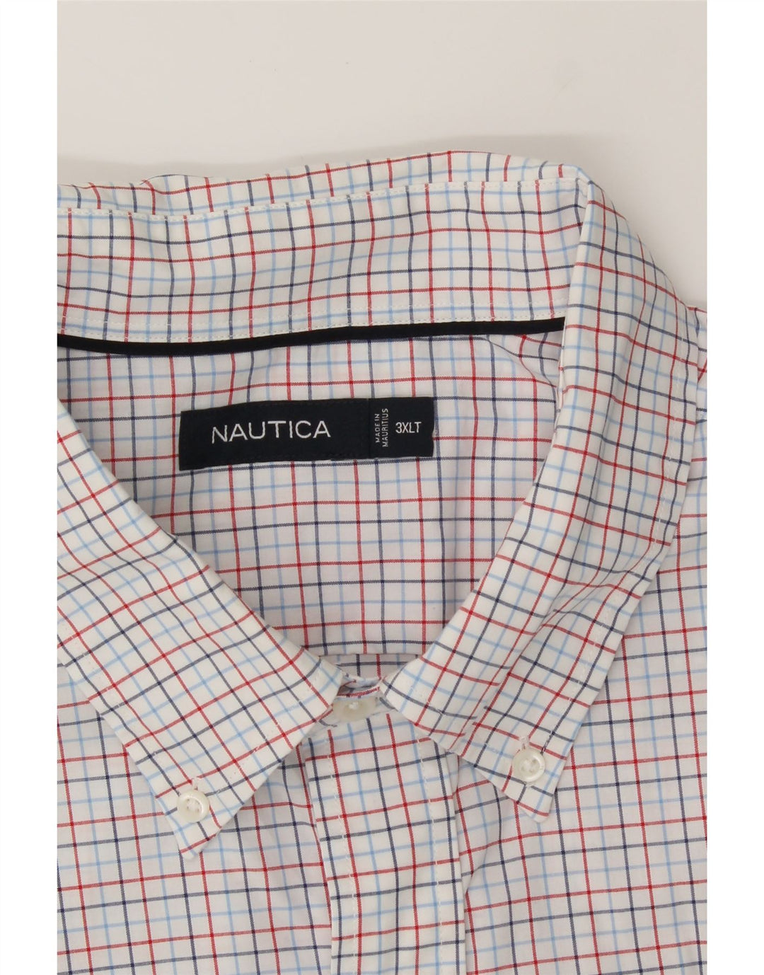 NAUTICA Mens Shirt 3XL Blue Check Cotton Vintage Nautica and Second-Hand Nautica from Messina Hembry 