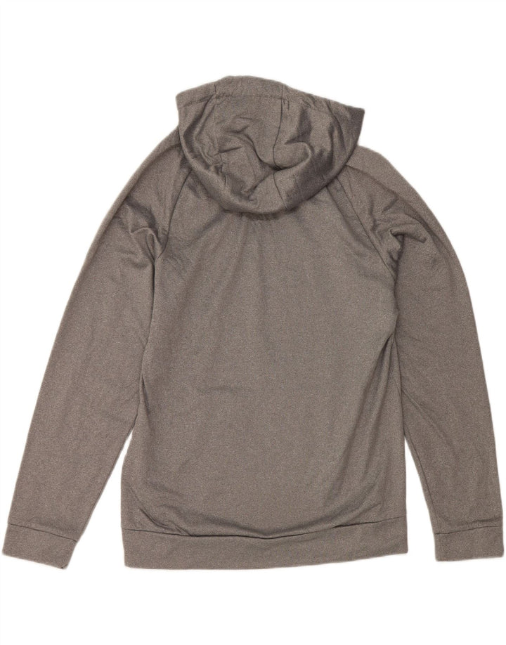 Felpa con cappuccio Nike Dri Fit da uomo, piccola, in poliestere grigio