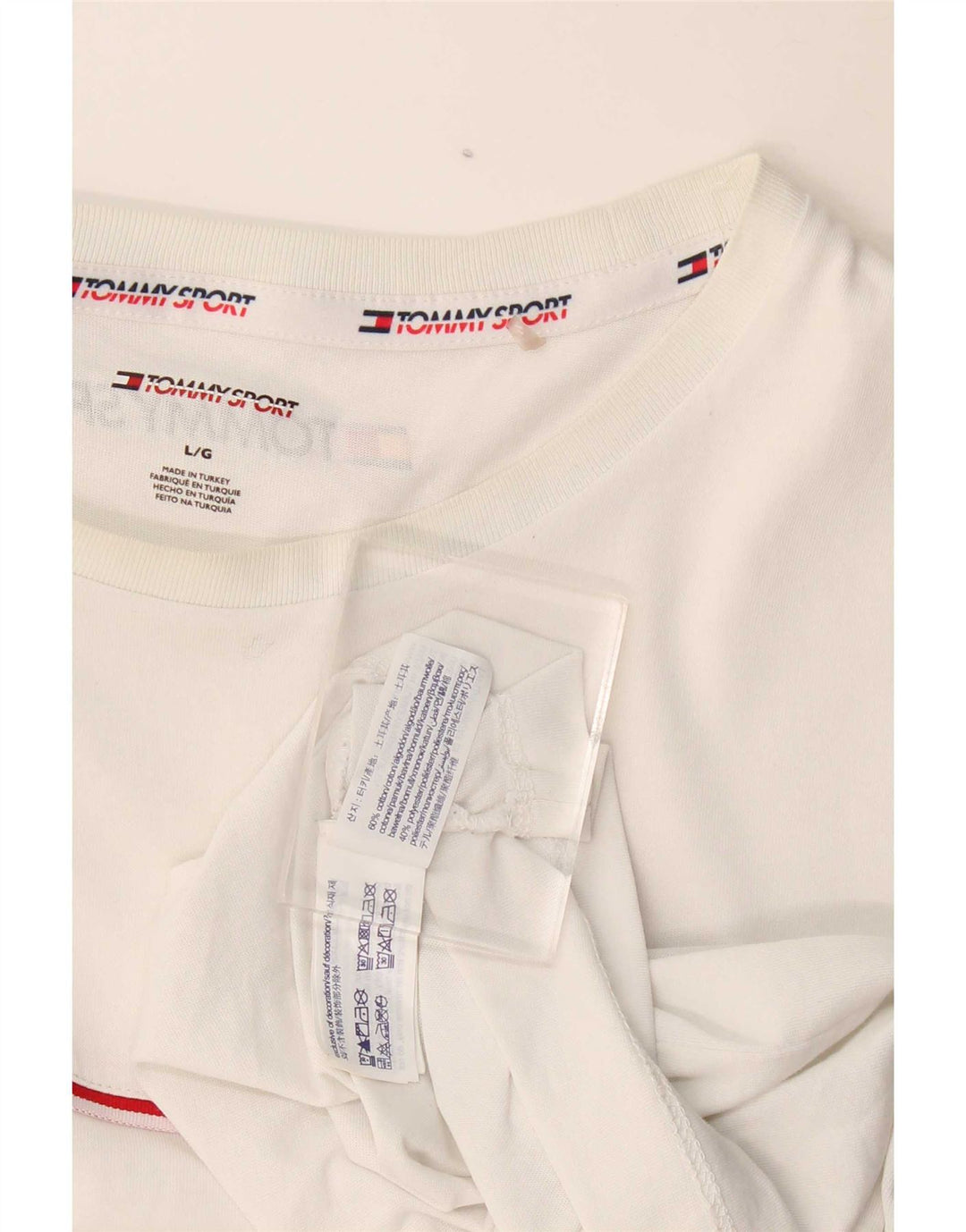 T-shirt da uomo Tommy Hilfiger Top grande in cotone bianco