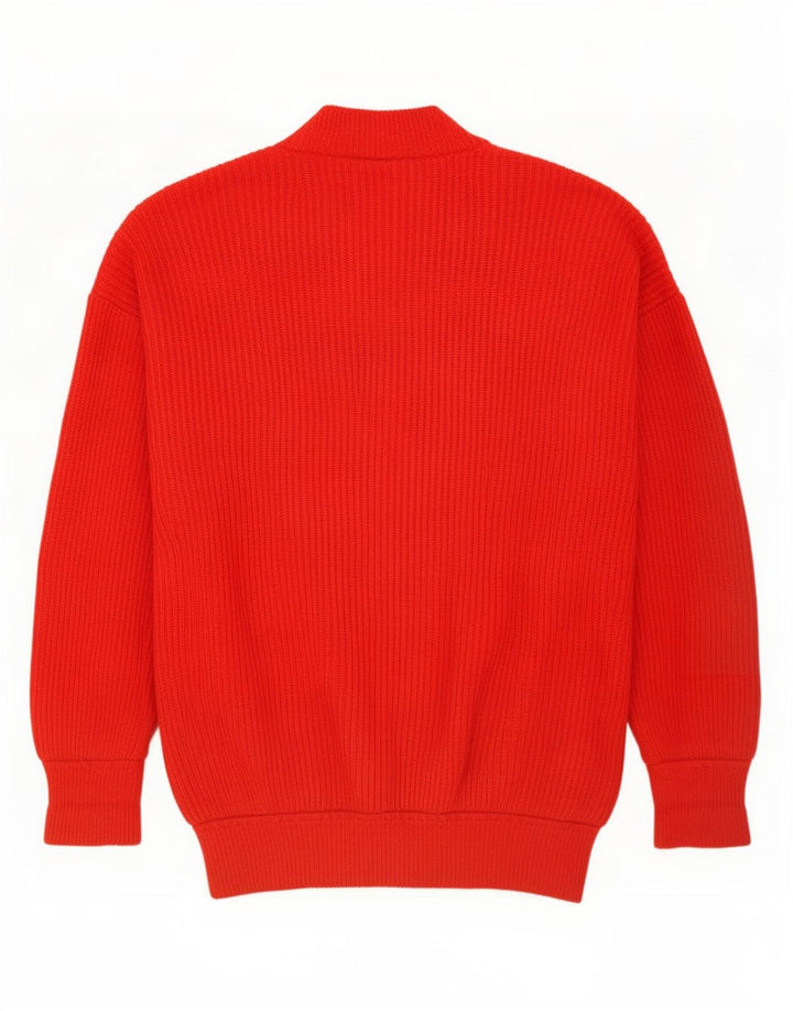 Maglione cardigan da uomo Highlander in cashmere arancione medio