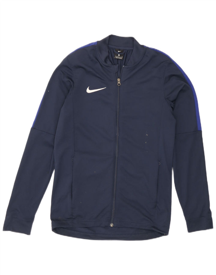 Giacca da ginnastica da uomo Nike Small, giacca sportiva in poliestere blu navy