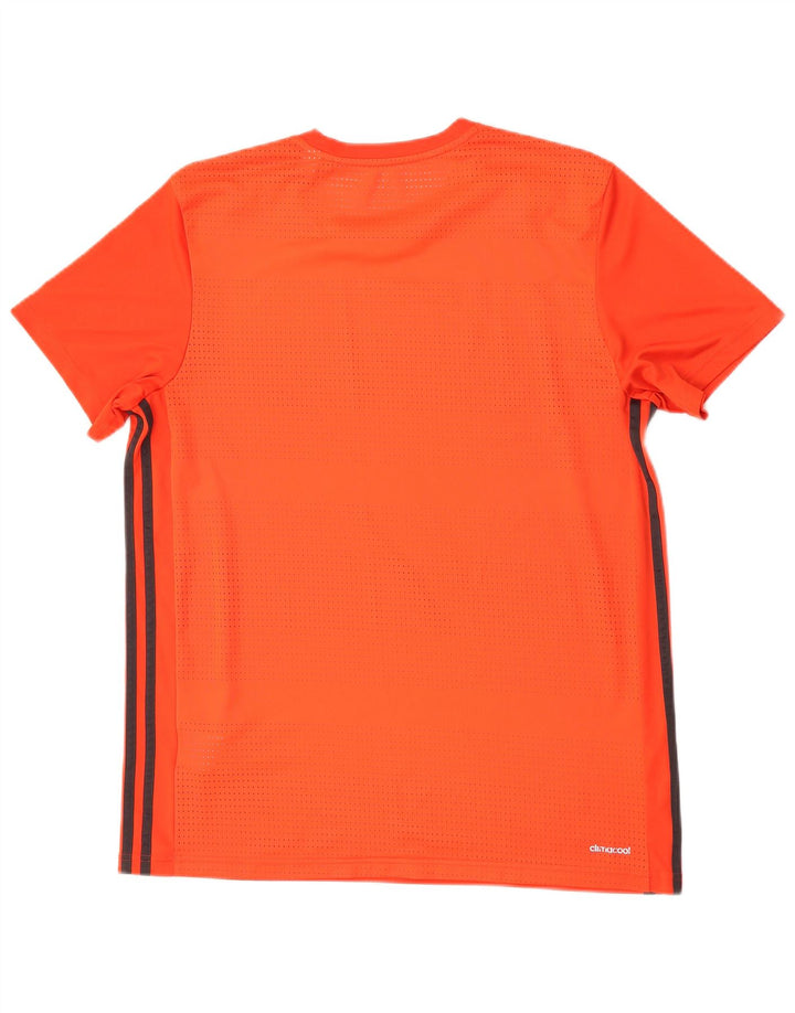 T-shirt Adidas Climacool da uomo, grande, in poliestere arancione