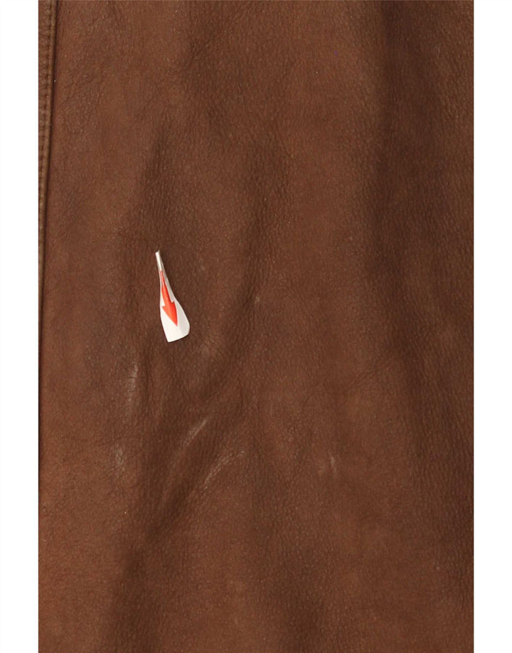 Cappotto in pelle da uomo Wilsons UK 40 grande marrone