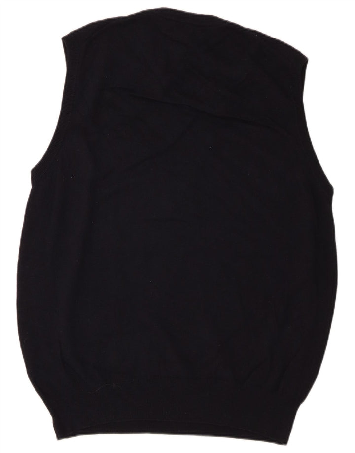 Canotta da uomo Fred Perry Canotta grande in lana blu navy