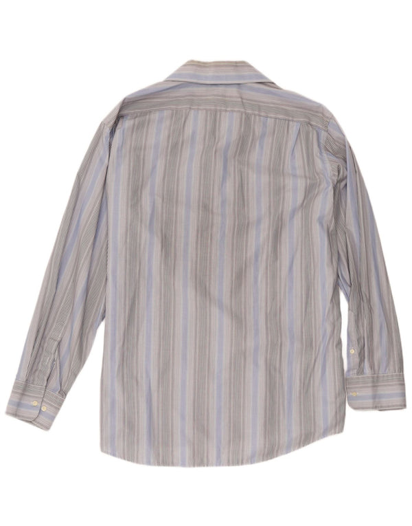 Camicia da uomo Lacoste taglia 44 XL cotone a righe blu