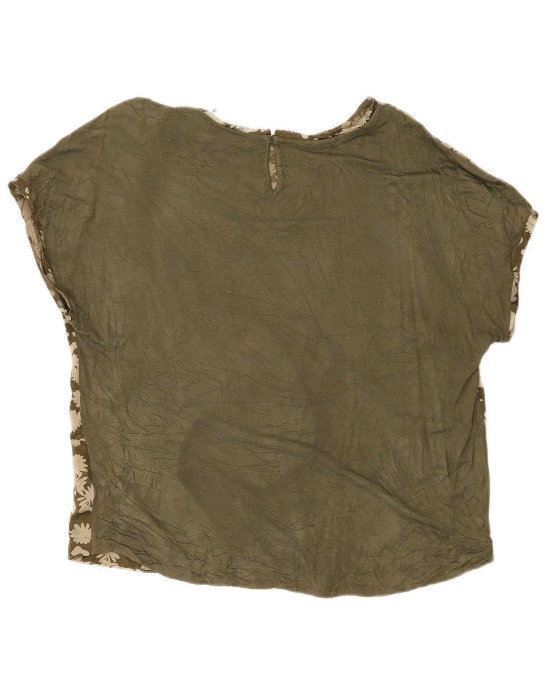 T-shirt da donna Marks & Spencer Top UK 14 poliestere floreale verde grande