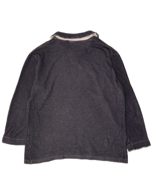 Polo da uomo a maniche lunghe Fila XL Blu Navy