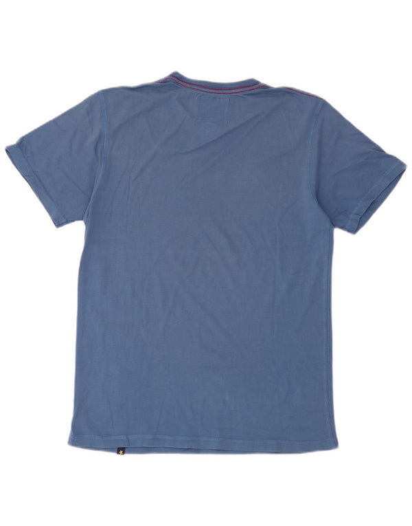 T-shirt grafica da uomo Joe Browns Top in cotone blu medio