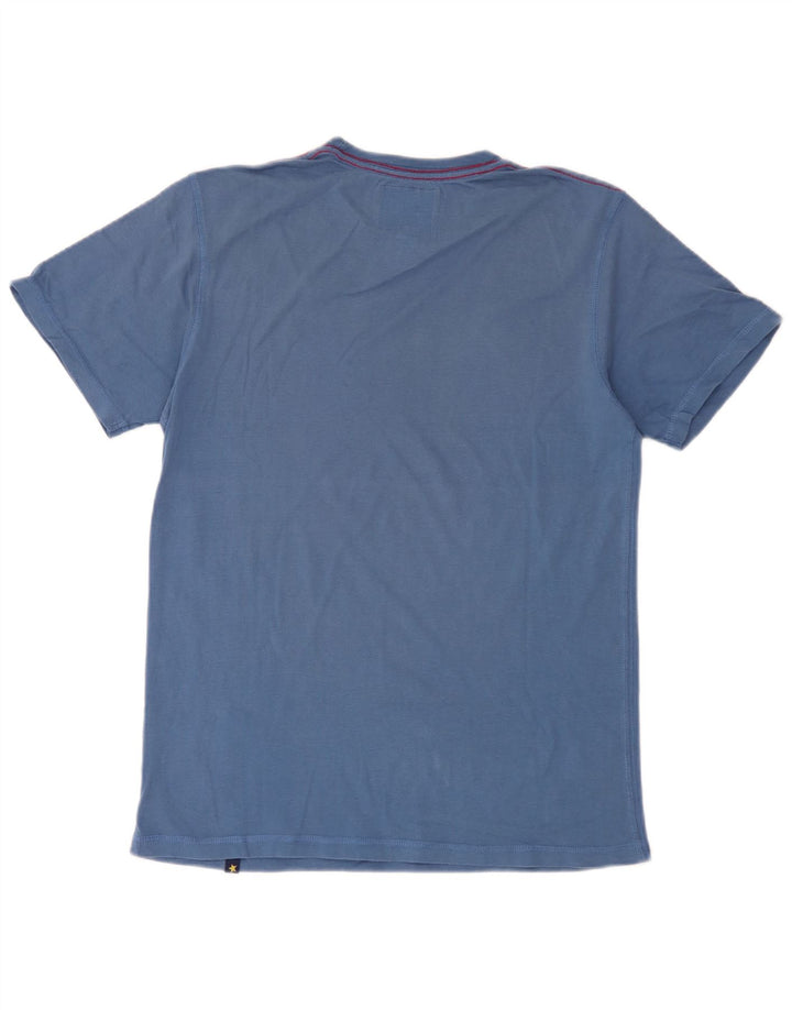 T-shirt grafica da uomo Joe Browns Top in cotone blu medio