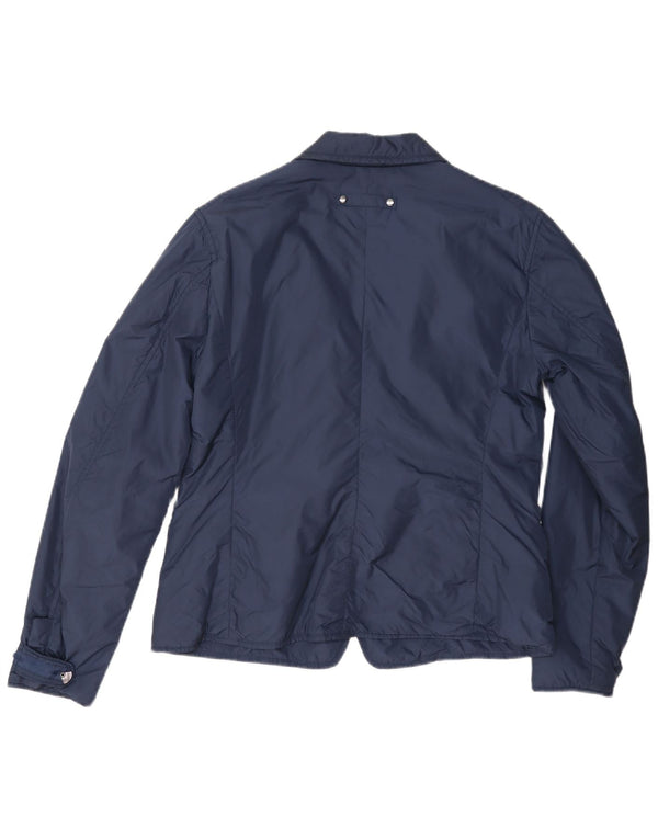 Giacca blazer a 3 bottoni da donna Anno Zhero IT 48 XL blu navy in poliammide