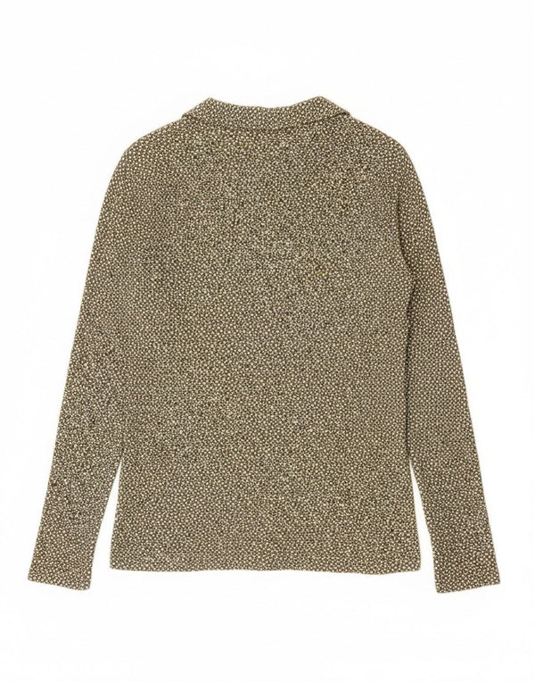 Maglietta pullover da donna Fred Perry UK 10 Small Khaki Floral