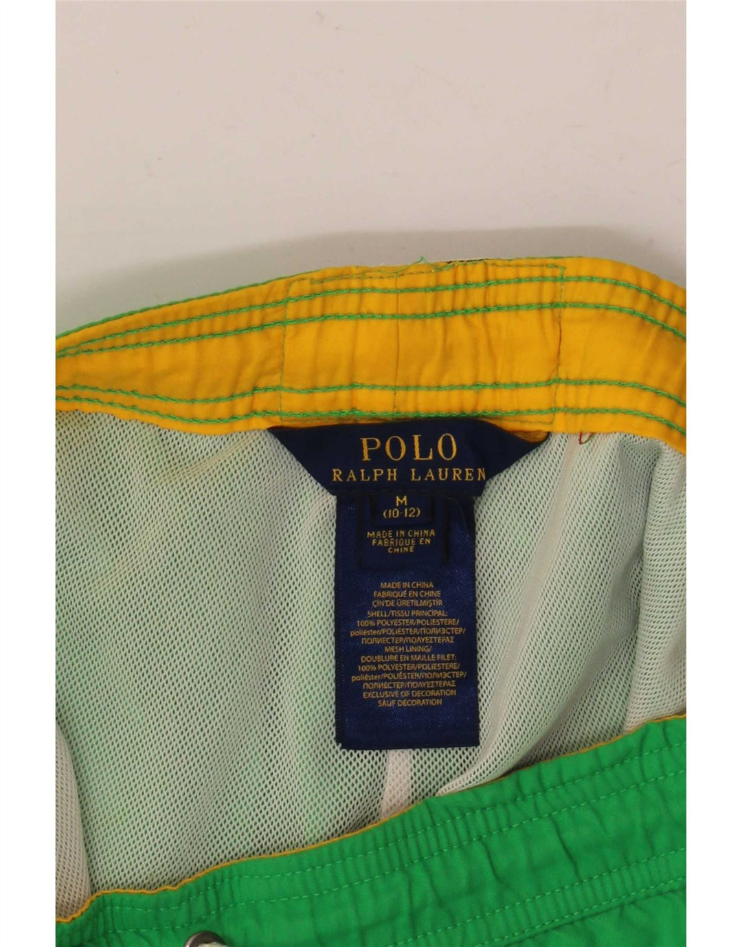 Pantaloncini da bagno per ragazzi Polo Ralph Lauren 10-11 anni Poliestere verde medio