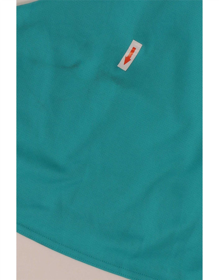 Canotta Adidas da uomo piccola in poliestere color block turchese