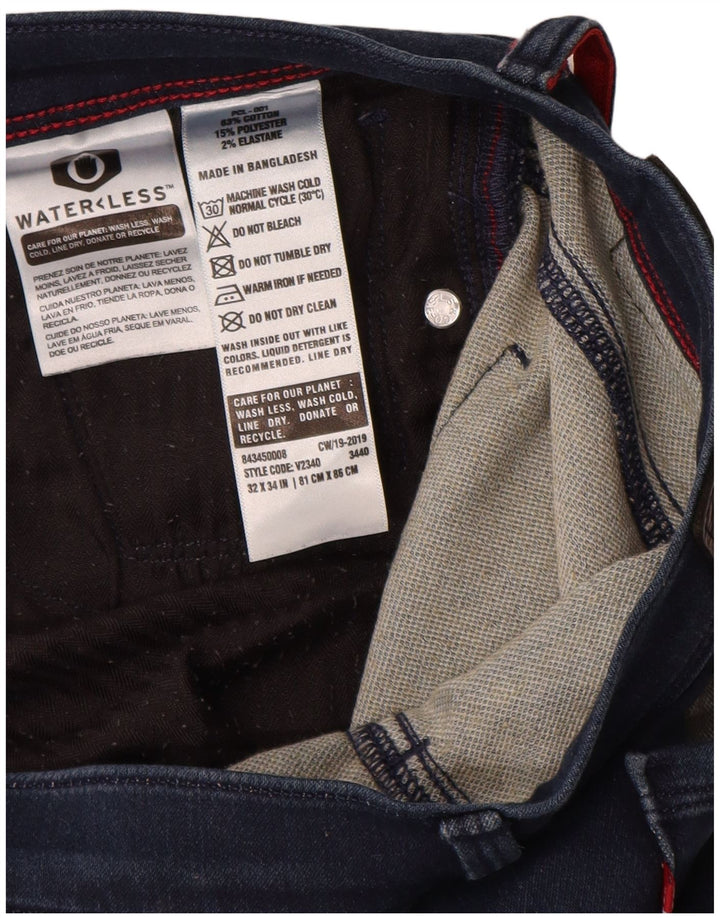 Jeans slim da uomo Levi's W32 L31 cotone blu navy