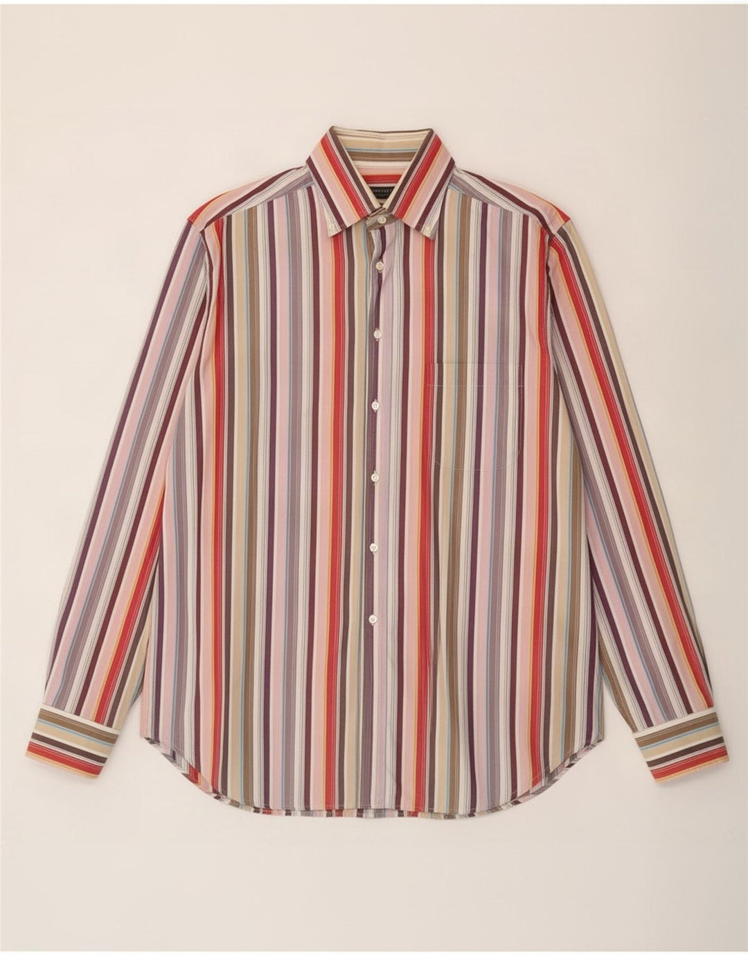 Camicia da uomo Harris&Harold XL in cotone a righe multicolore